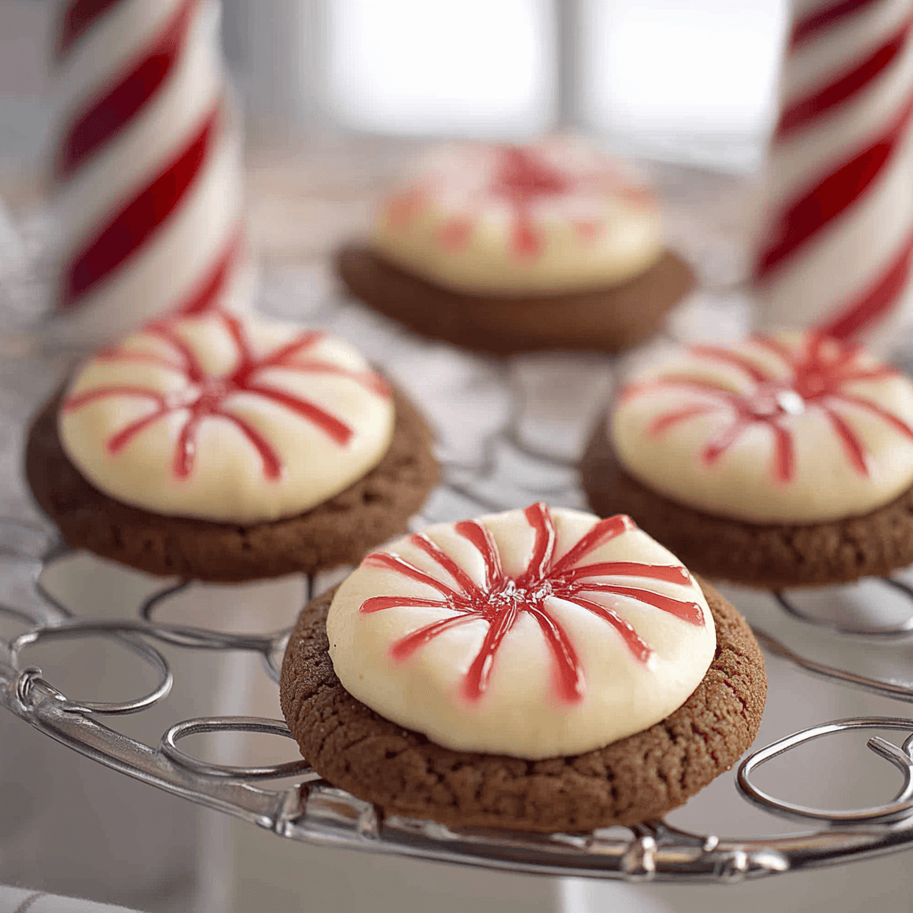 Peppermint Kiss Cookies and storing