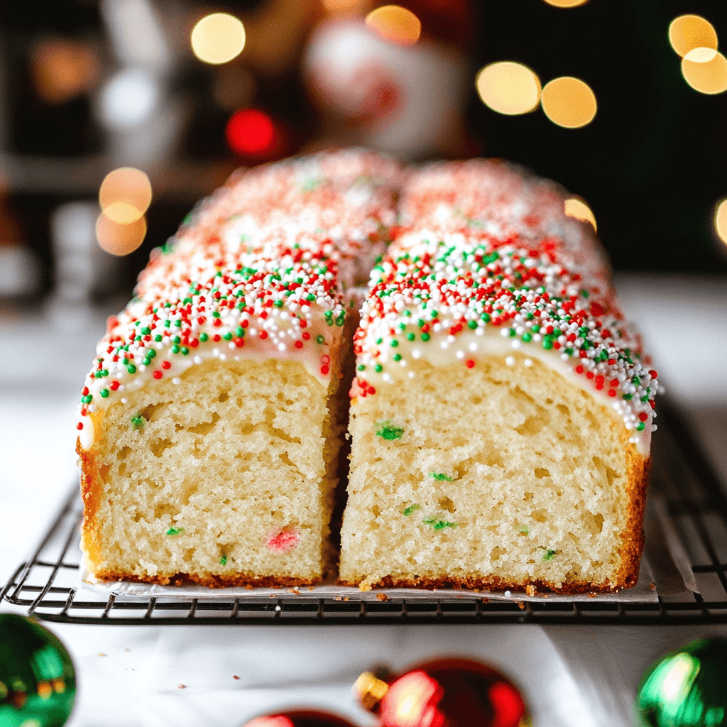 Holidays Sprinkle Buttermilk Bread and storing