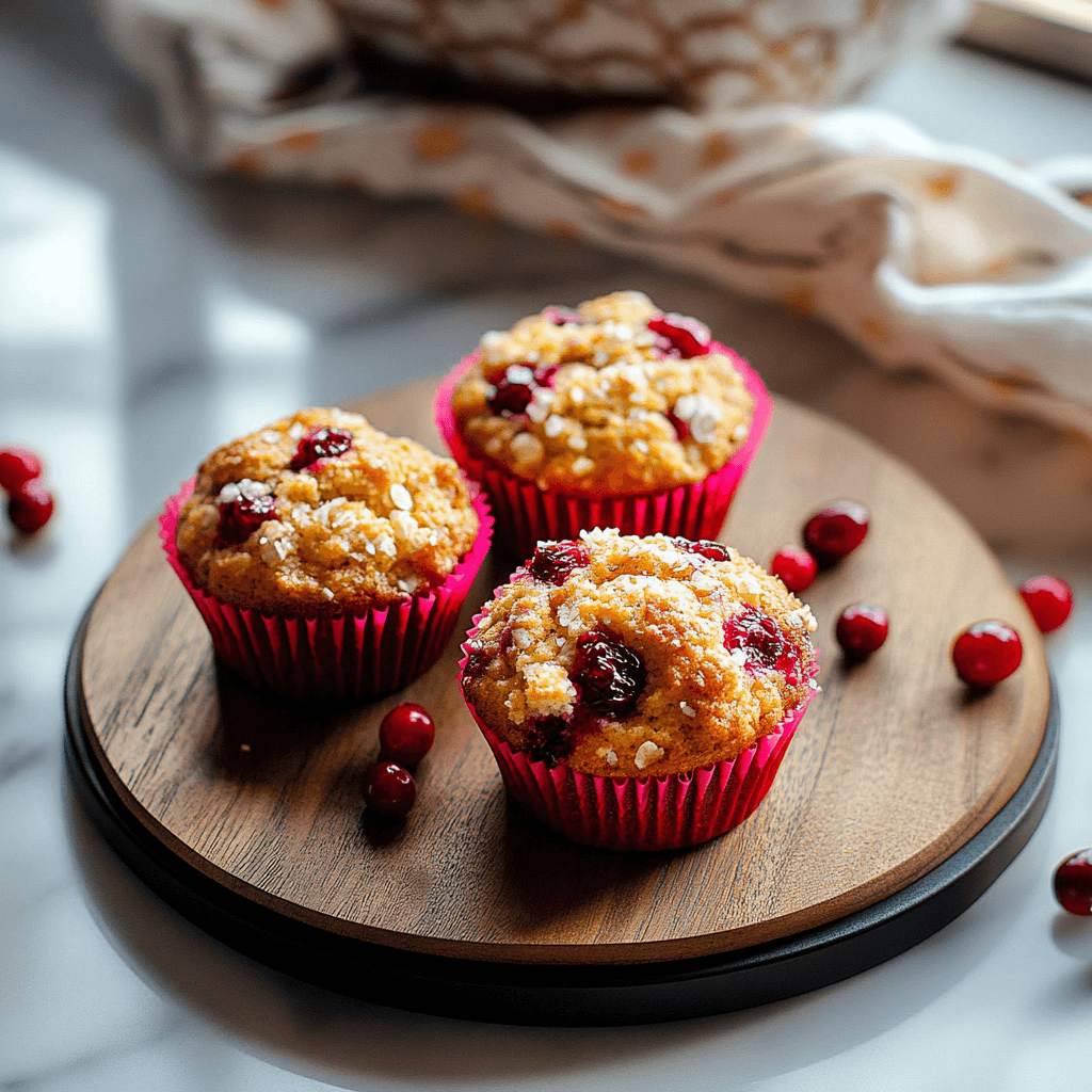 Fresh Cranberry Orange Muffins and tricks