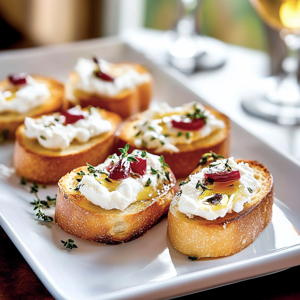 Crostini with Goat Cheese
