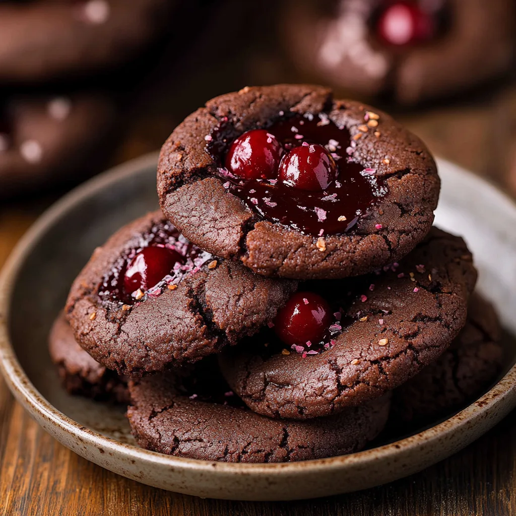 Chocolate Cherry Cookies