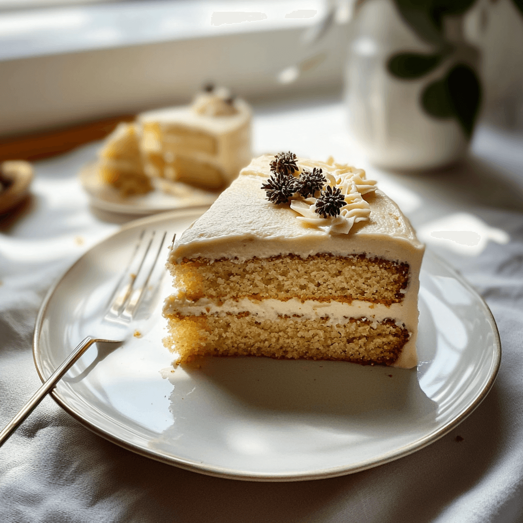 London Fog Cake Slice
