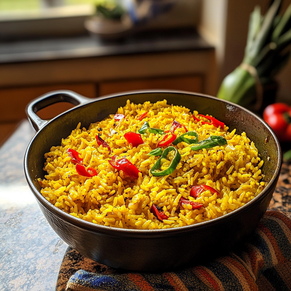 Garlic Turmeric Rice Dish