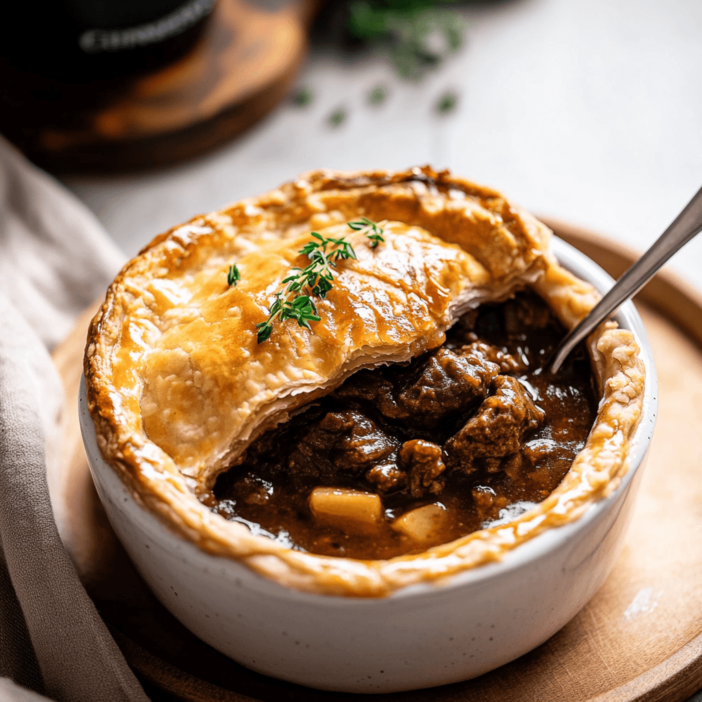 Guinness Braised Beef Pot Pie