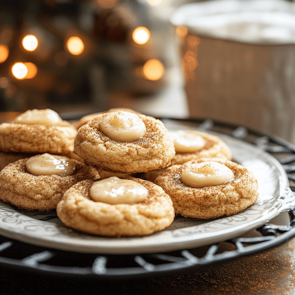 Eggnog Snickerdoodle Thumbprint Cookies FAQs