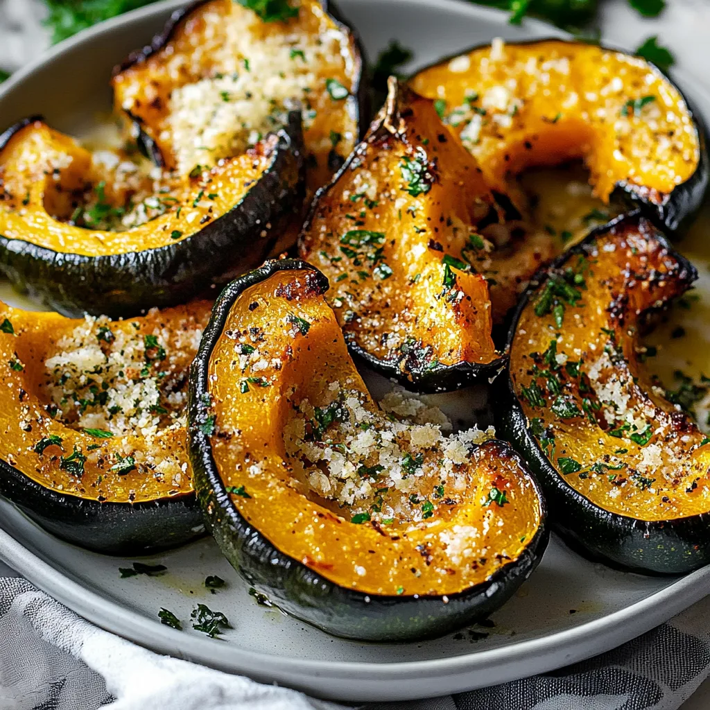 Parmesan Herb Roasted Acorn Squash