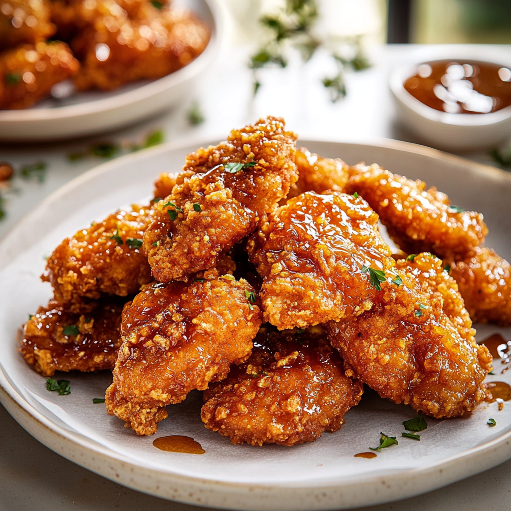 Baked Crunchy Hot Honey Chicken