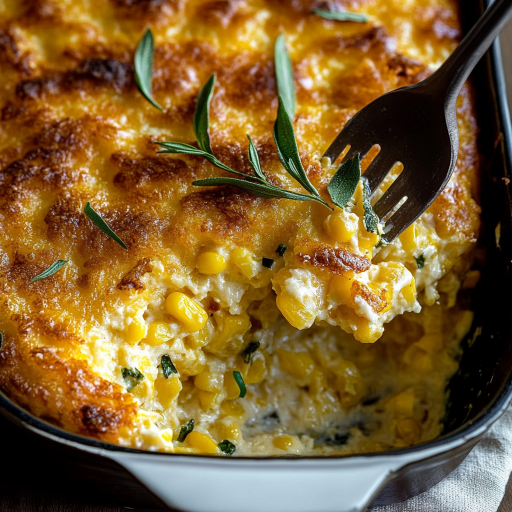 Cheesy Creamy Corn Casserole