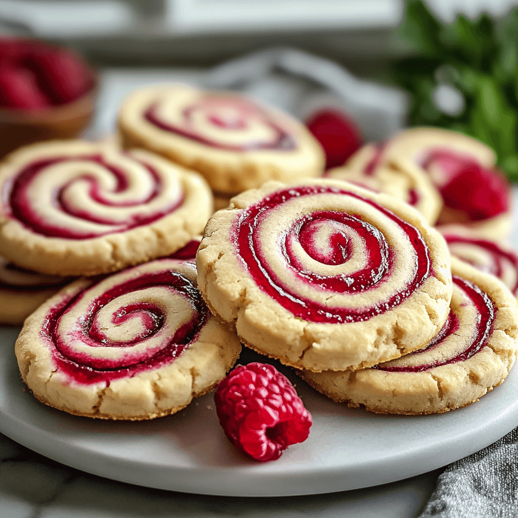 Raspberry Swirl Shortbread Cookies Recipe
