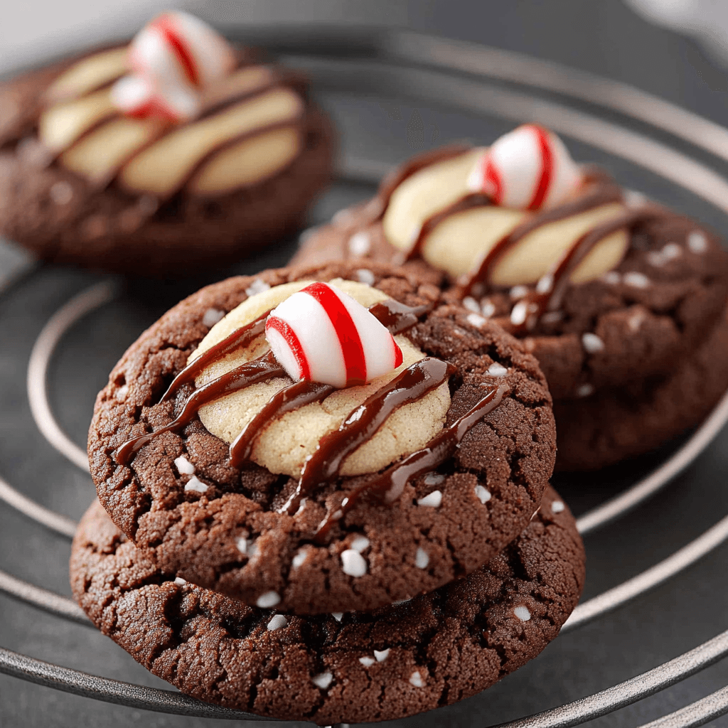 Peppermint Kiss Cookies