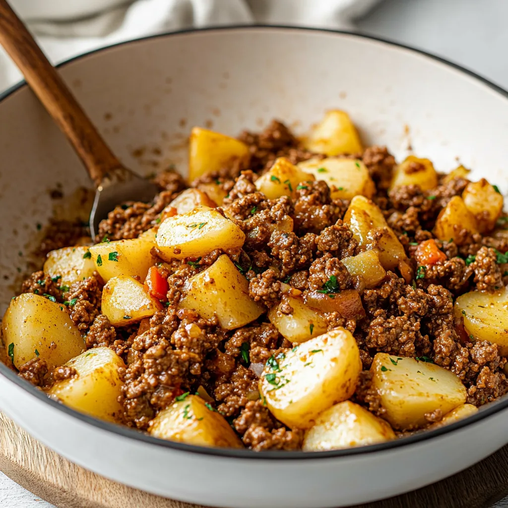 Ground Beef and Potatoes Dish