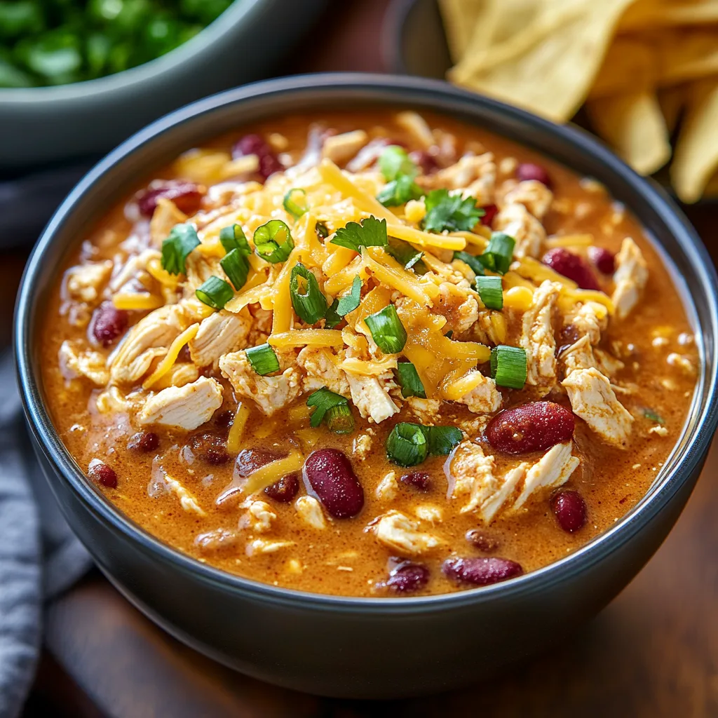 Slow Cooker Cream Cheese Crack Chicken Chili
