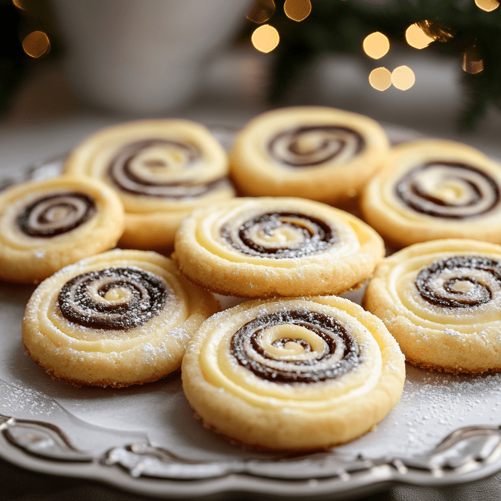 Christmas Butter Swirl Cookies