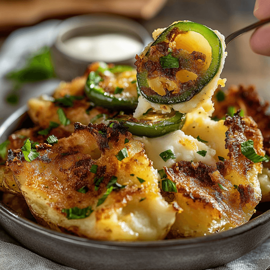 Jalapeno Popper Smashed Potatoes