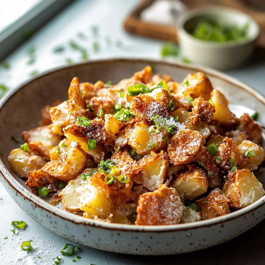 Crispy Smashed Potato Salad
