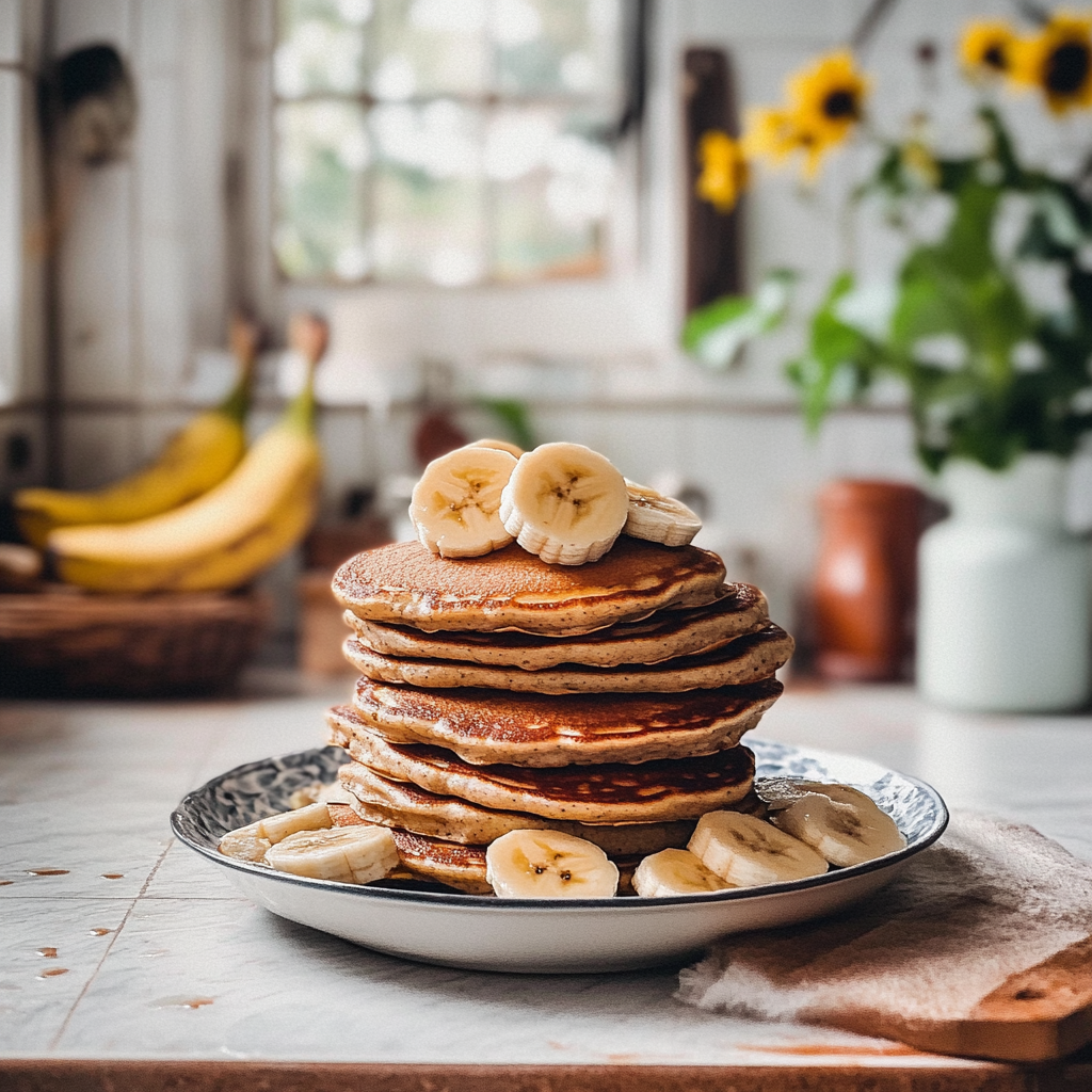 Healthy Banana Pancakes Recipe preparation