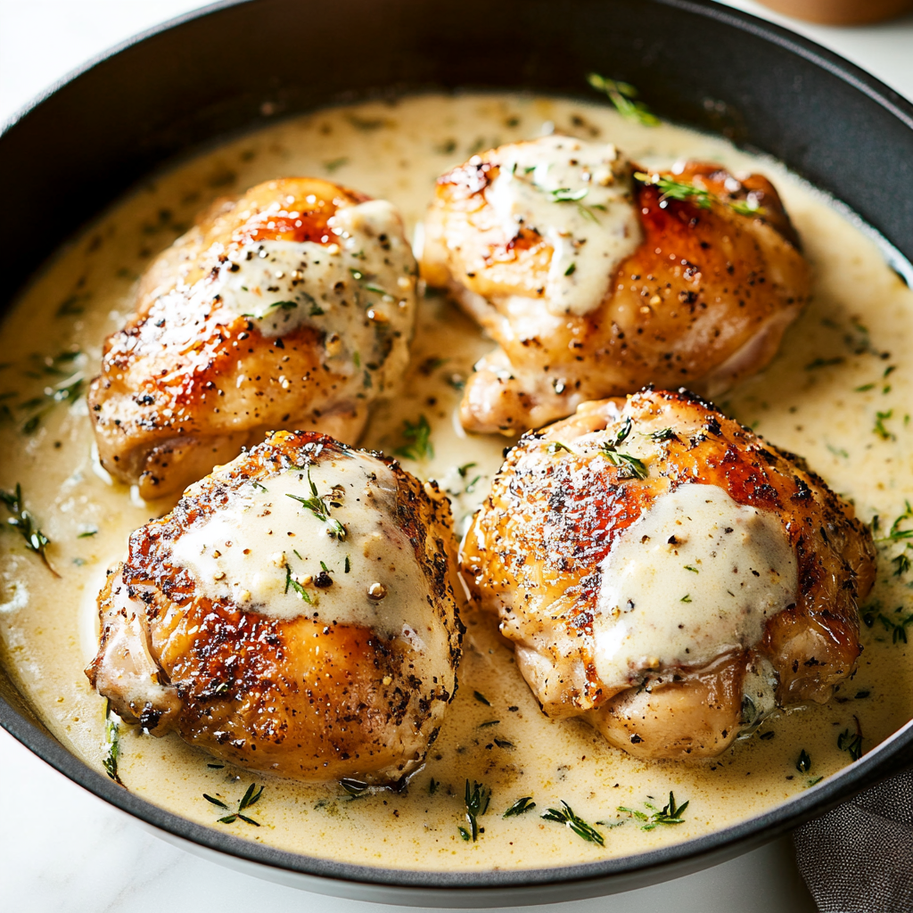 Creamy White Sauce Roasted Chicken Recipe preparation