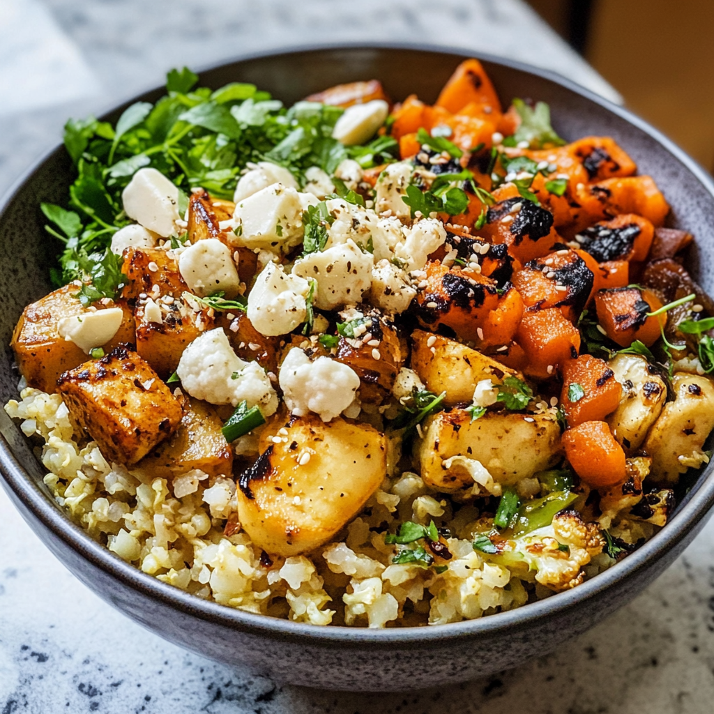 Cauliflower Rice Bowl Recipe preparation