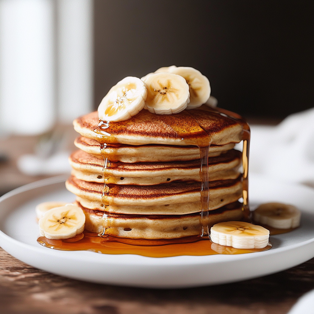 Healthy Banana Pancakes Serving and storing