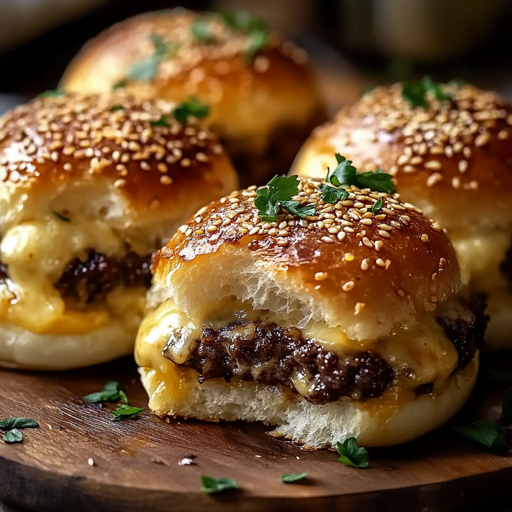 Garlic Parmesan Cheeseburger Bombs Serving and storing