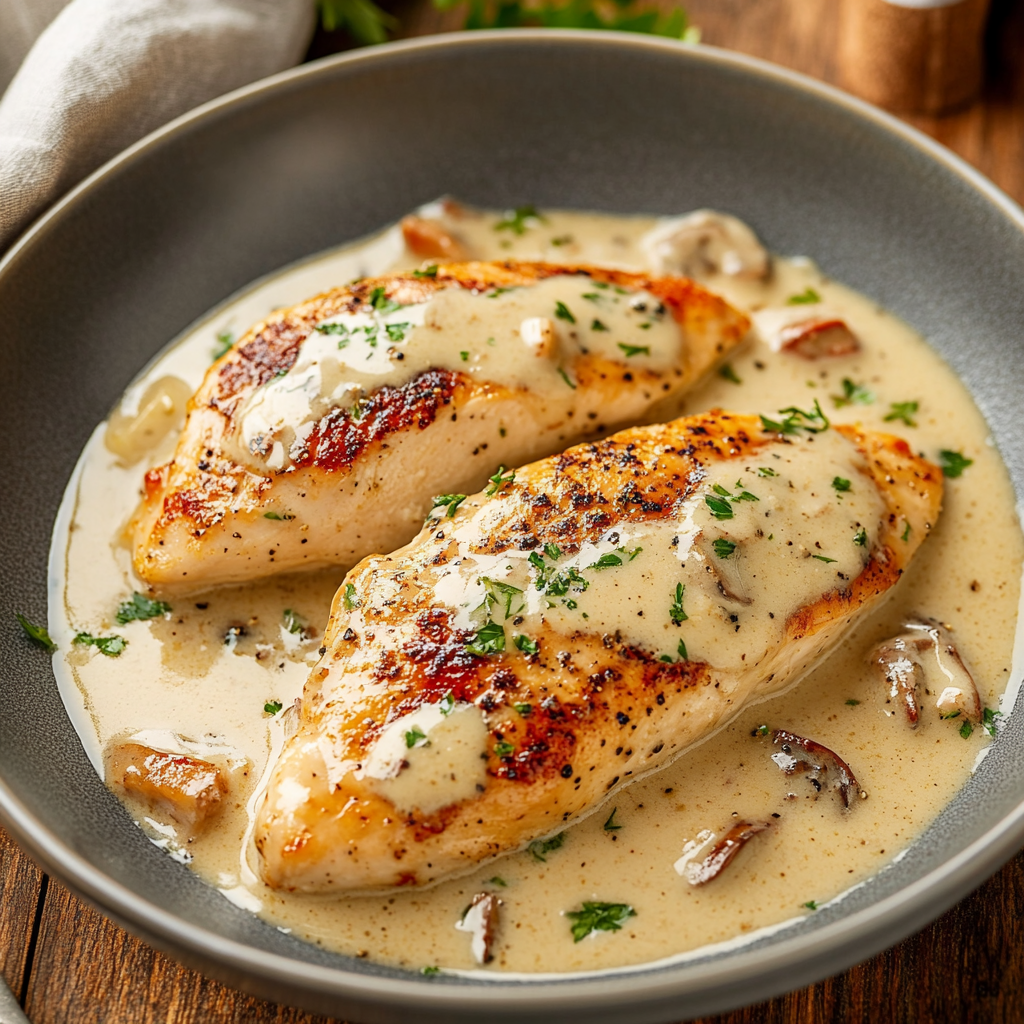Creamy Boursin Chicken Delight Serving and storing