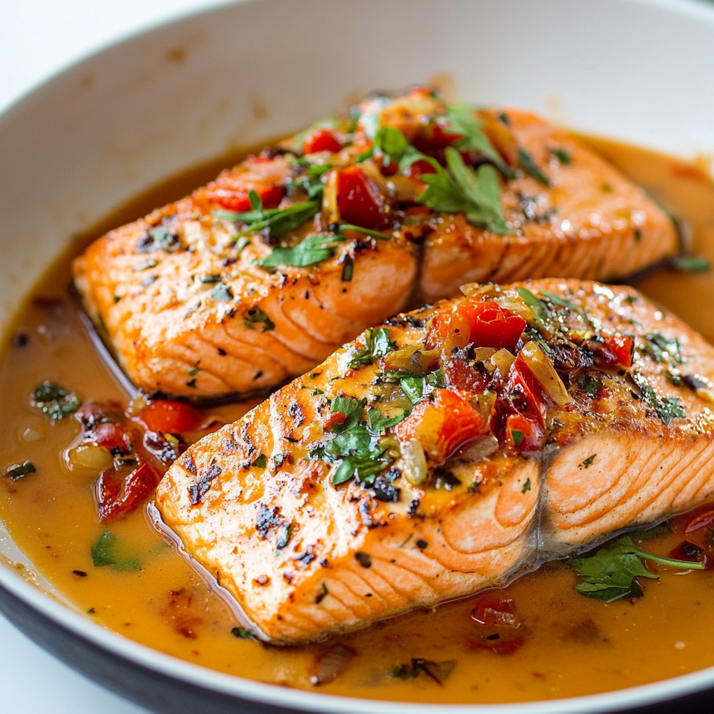 Marry Me Salmon Dish Serving and storing