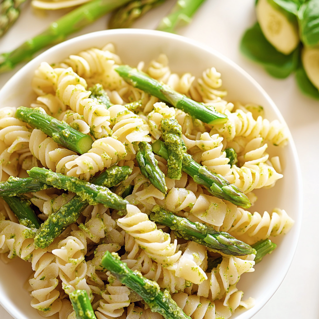 Asparagus Pesto Pasta Dish