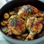 Oven Roasted Rosemary Garlic Brick Chicken