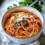 One Pot Spaghetti Dish