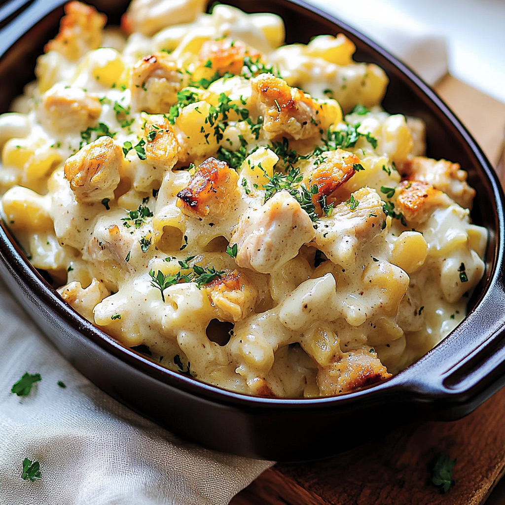 5-Ingredient Chicken Alfredo Dish