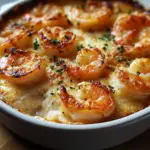 Garlic Shrimp Gratin Dish