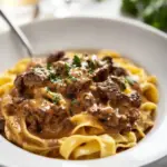 Creamy Beef Stroganoff Dish