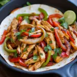 Chicken Fajitas on a Plate