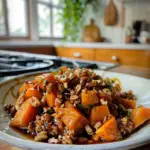Maple Walnut Sweet Potatoes Dish