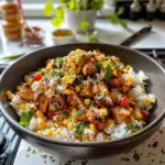 Street Corn Chicken Rice Bowl