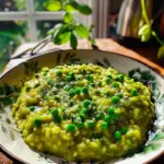 Spring Pea Risotto Dish