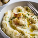 Roasted Garlic Mashed Cauliflower Dish