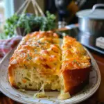 Delicious Cheese Bread Slice