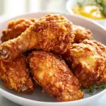 Crispy Fried Chicken on a Plate