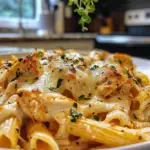 Chicken Mozzarella Pasta Dish