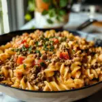 Stovetop Creamy Ground Beef Pasta Dish