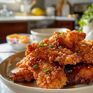 Crispy Bang Bang Chicken Dish