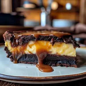 Caramel Brownie Cheesecake Delight