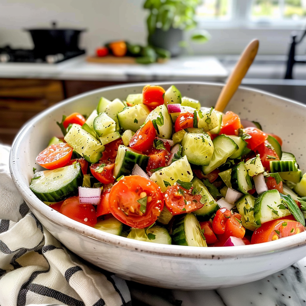 Memorial Day Cucumber Tomato Salad