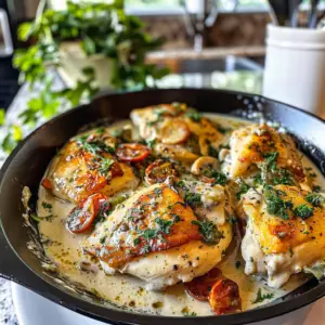 Delicious Creamy Tuscan Chicken Dish