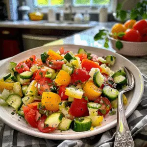 Memorial Day Cucumber Tomato Salad