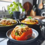 Stuffed Bell Peppers with Turkey