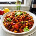 Vegetarian Chili in a Bowl
