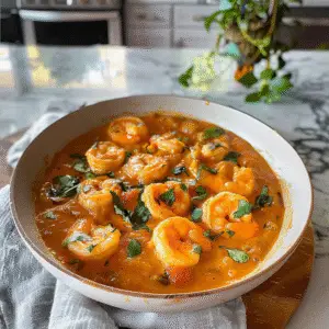 Coconut Curry Shrimp Dish