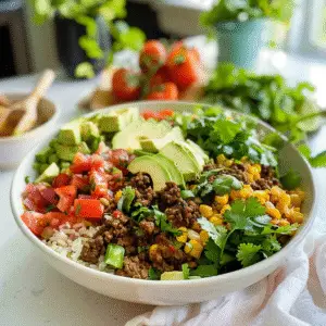 Beef Burrito Bowls